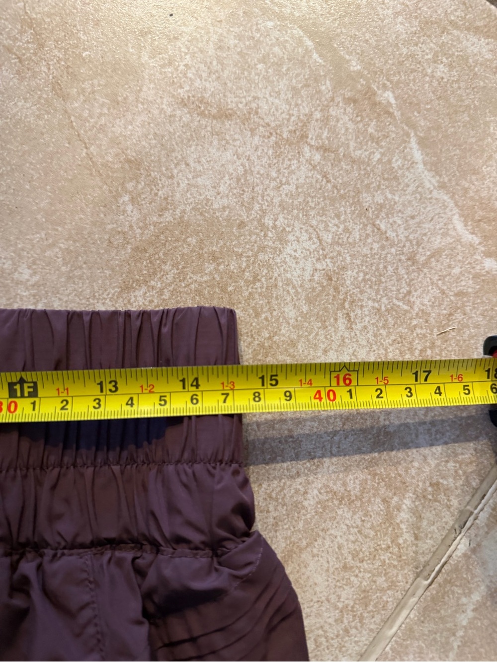 Free People Brownish Athletic Shorts with Elastic Waist flowy size M - Picture 7 of 7